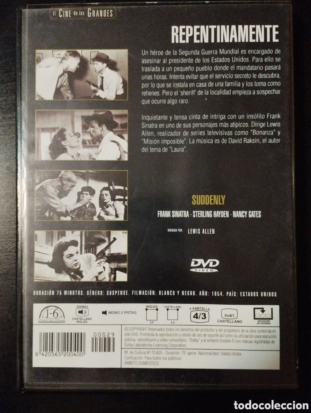 Cine: Repentinamente. DVD. Frank Sinatra. Suddenly - Foto 2