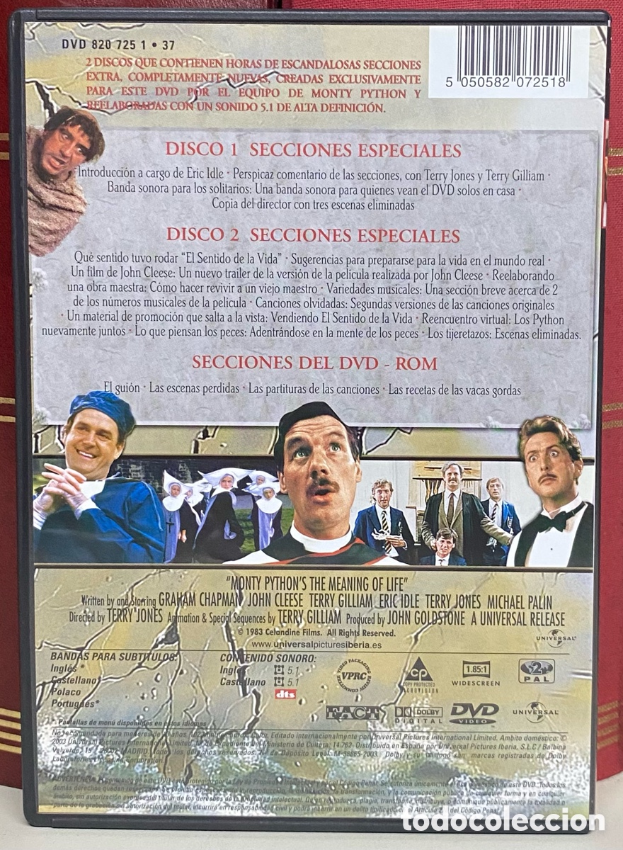 Cine: El sentido de la vida. Monty Python. DVD. - Foto 2