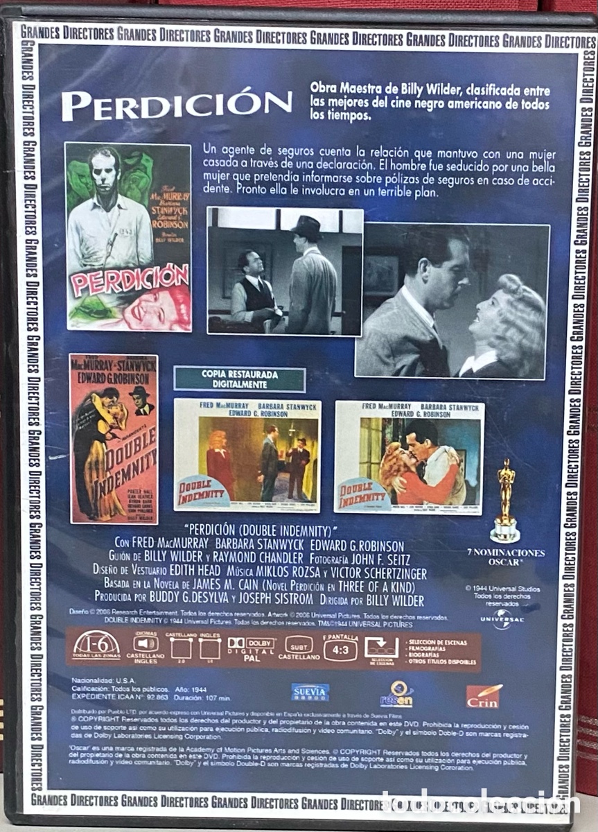 Cine: Perdici&oacute;n. DVD. 1944 - Foto 2