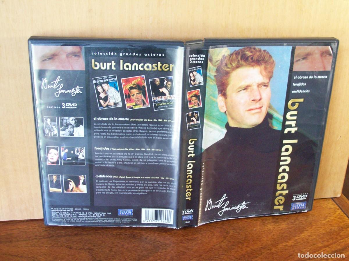 Cin&eacute;ma: BURT LANCASTER - COLECCION 3 PELICULAS - EL ABRAZO DE LA MUERTE - FORAJIDOS - CONFIDENCIAS - 3 DVDS