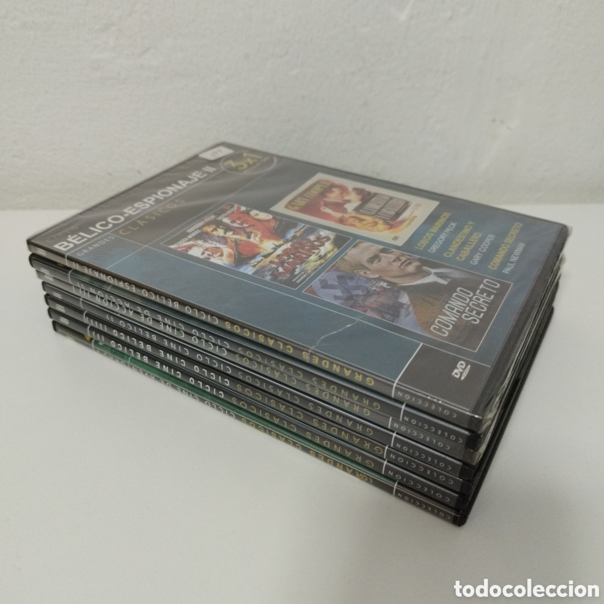 Cine: LOTE 7 DVD / CLASICOS / CINE DE ACCION / CINE BELICO / CON 3 PELICULAS CADA DVD