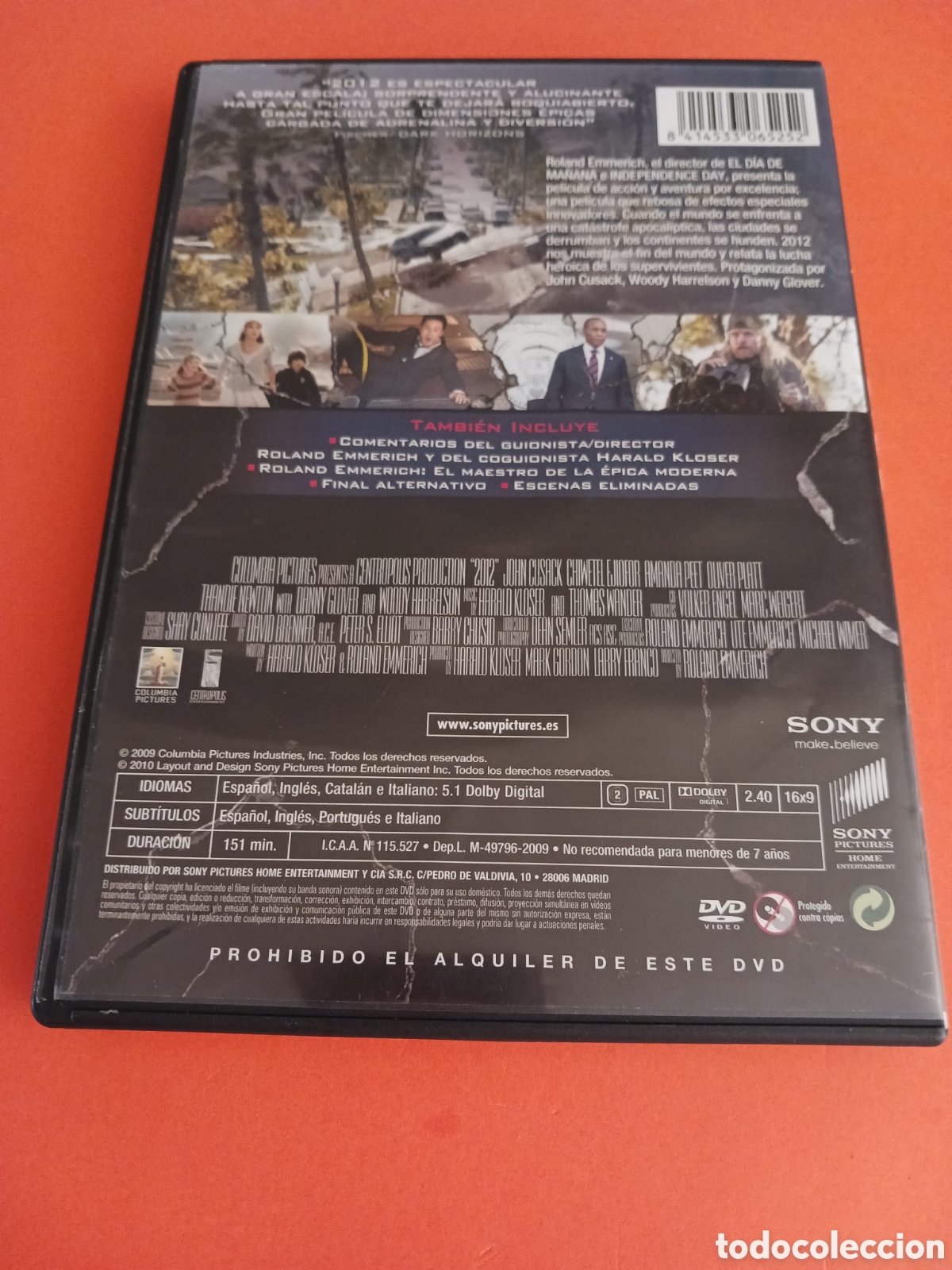 Cine: Pel&iacute;cula DVD 2012. Normal - Foto 4