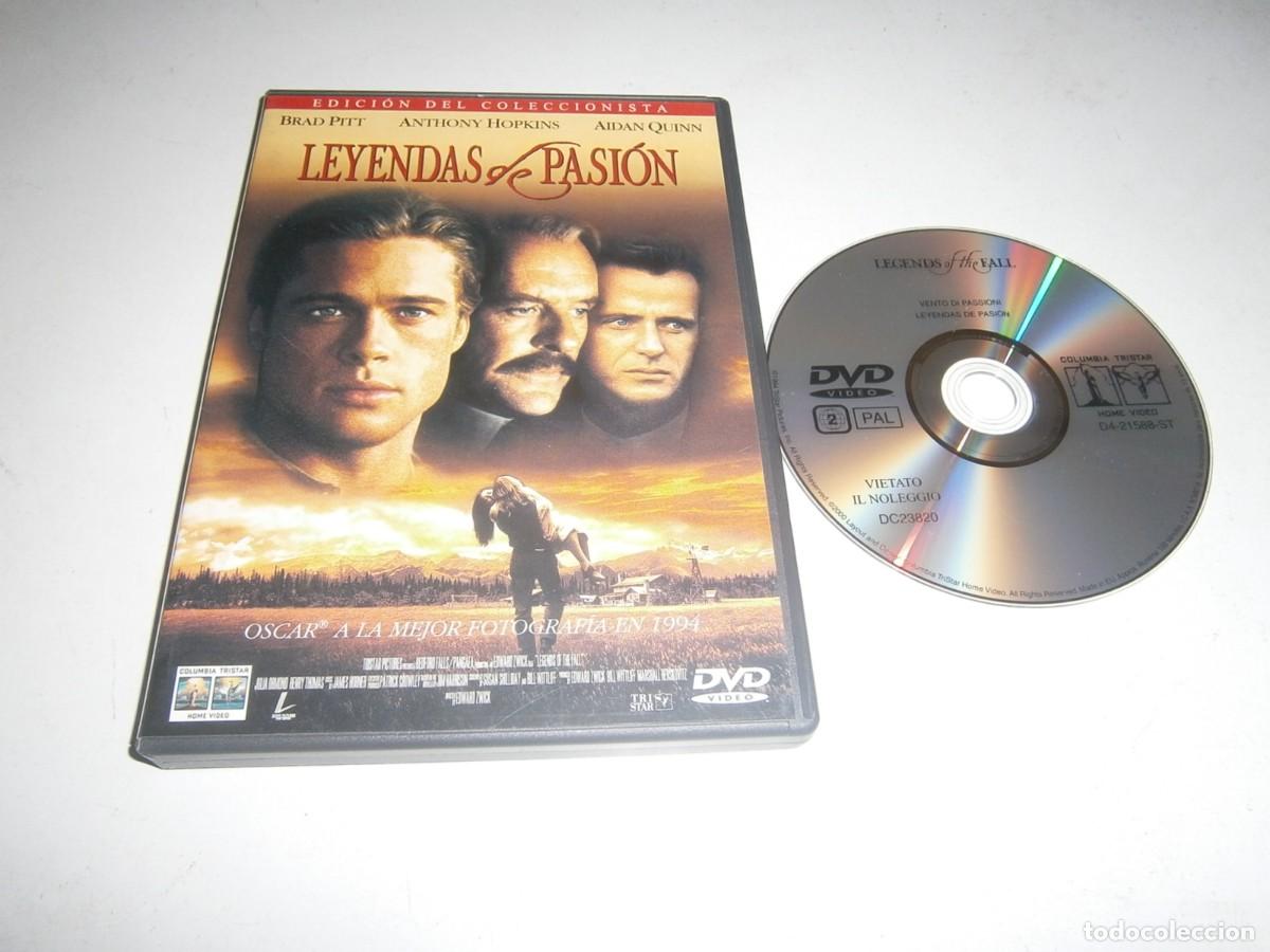 Cine: LEYENDAS DE PASION DVD EDICION COLECCIONISTA BRAD PITT ANTHONY HOPKINS AIDAN QUINN