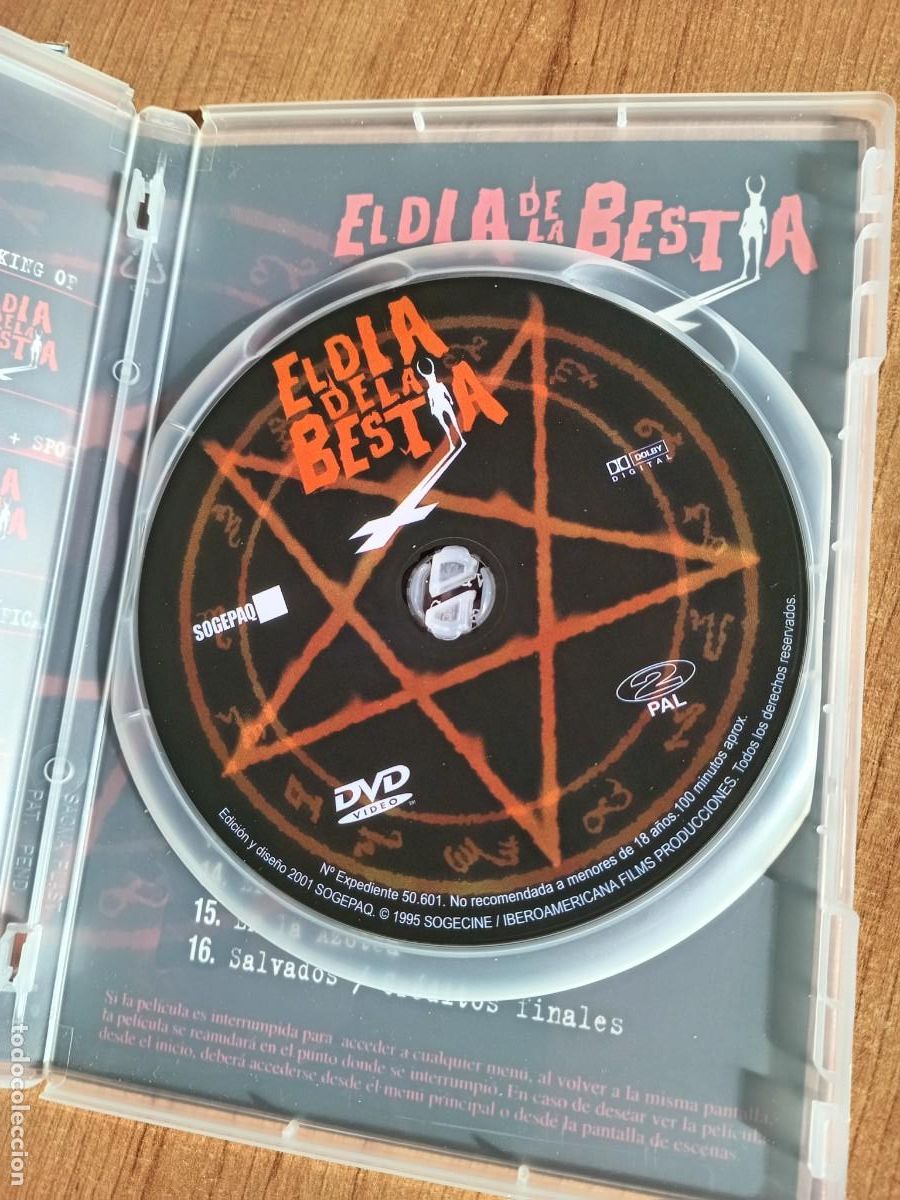 Cine: DVD: EL DIA DE LA BESTIA - Foto 2