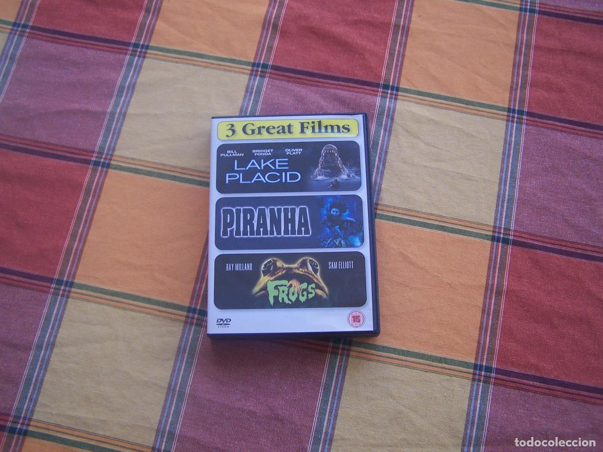 Cinema: Pack 3 films cine de terror ( Placid lake, Froggs, Pira&ntilde;a ) LEER DESCRIPCION
