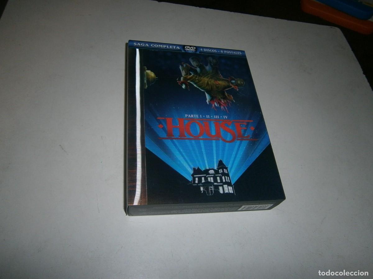Cin&eacute;ma: HOUSE PARTE I, II, III Y IV SAGA COMPLETA 4 DISCOS EN DVD Y 8 POSTALES