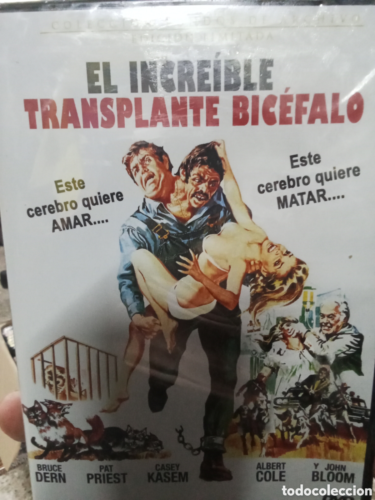 Cine: DVD EL INCRE&Iacute;BLE TRANSPLANTE BIC&Eacute;FALO