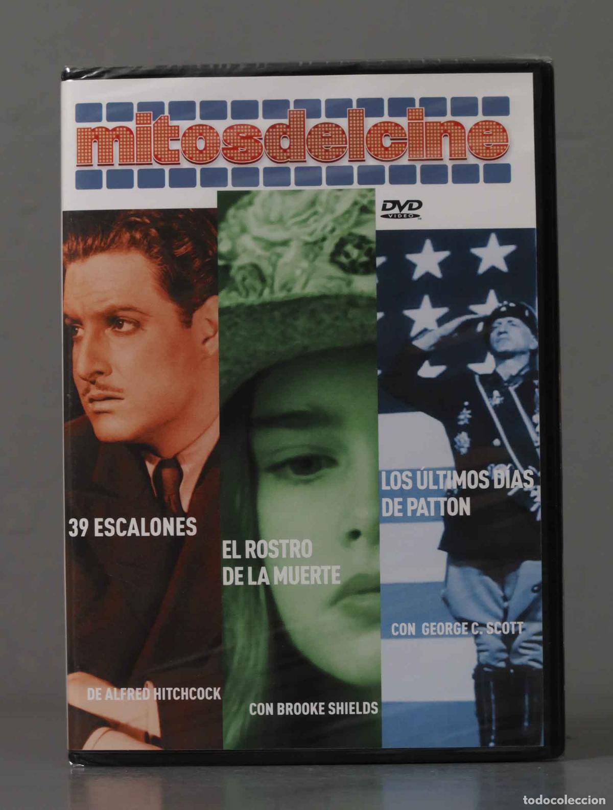 Cinema: DVD. 39 ESCALONES. EL ROSTRO DE LA MUERTE. LOS ULTIMOS DIAS DE PATTON. PRECINTADO