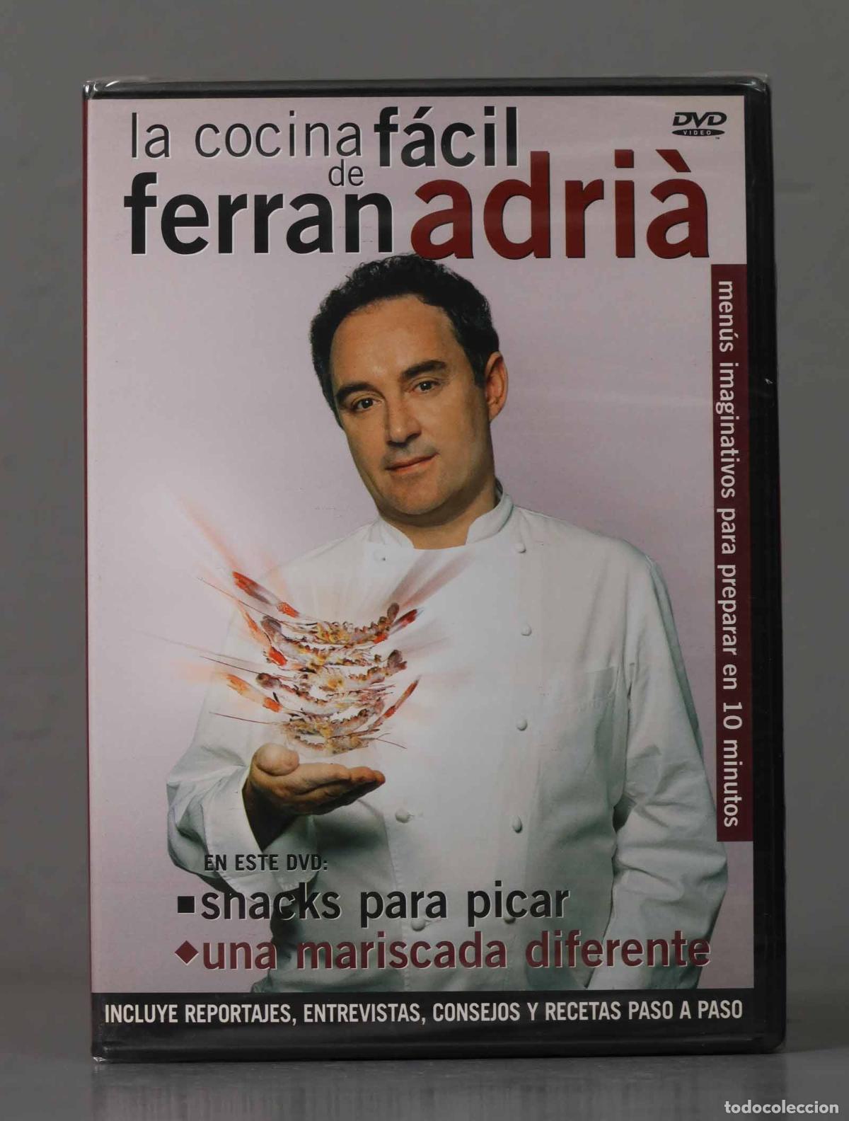 Cine: DVD. LA COCINA FACIL DE FERRAN ADRIA: SNACKS PARA PICAR. UNA MARISCADA DIFERENTE. PRECINTADO