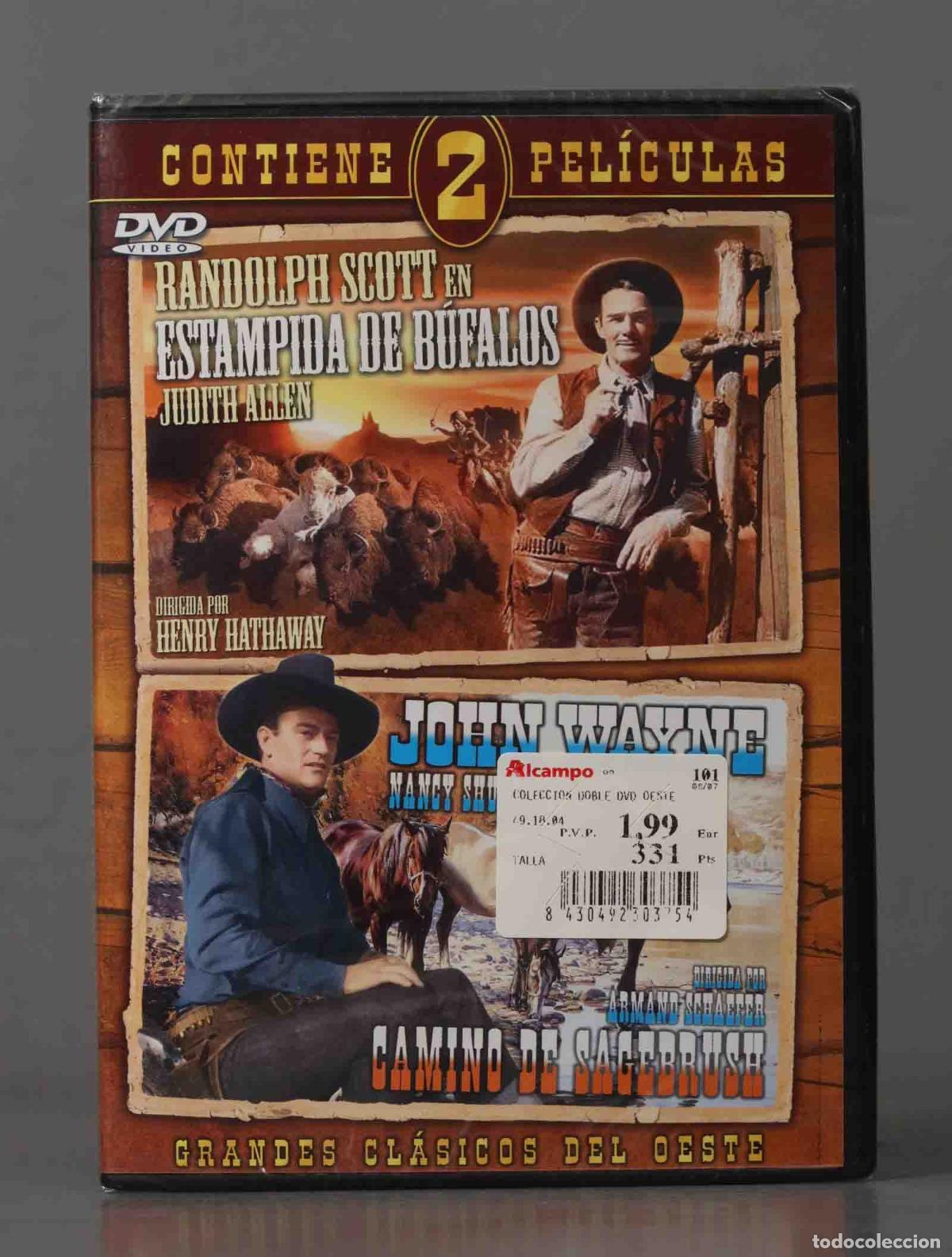 Cinema: DVD. ESTAMPIDA DE BUFALOS. CAMINO DE SAGEBRUSH. PRECINTADO