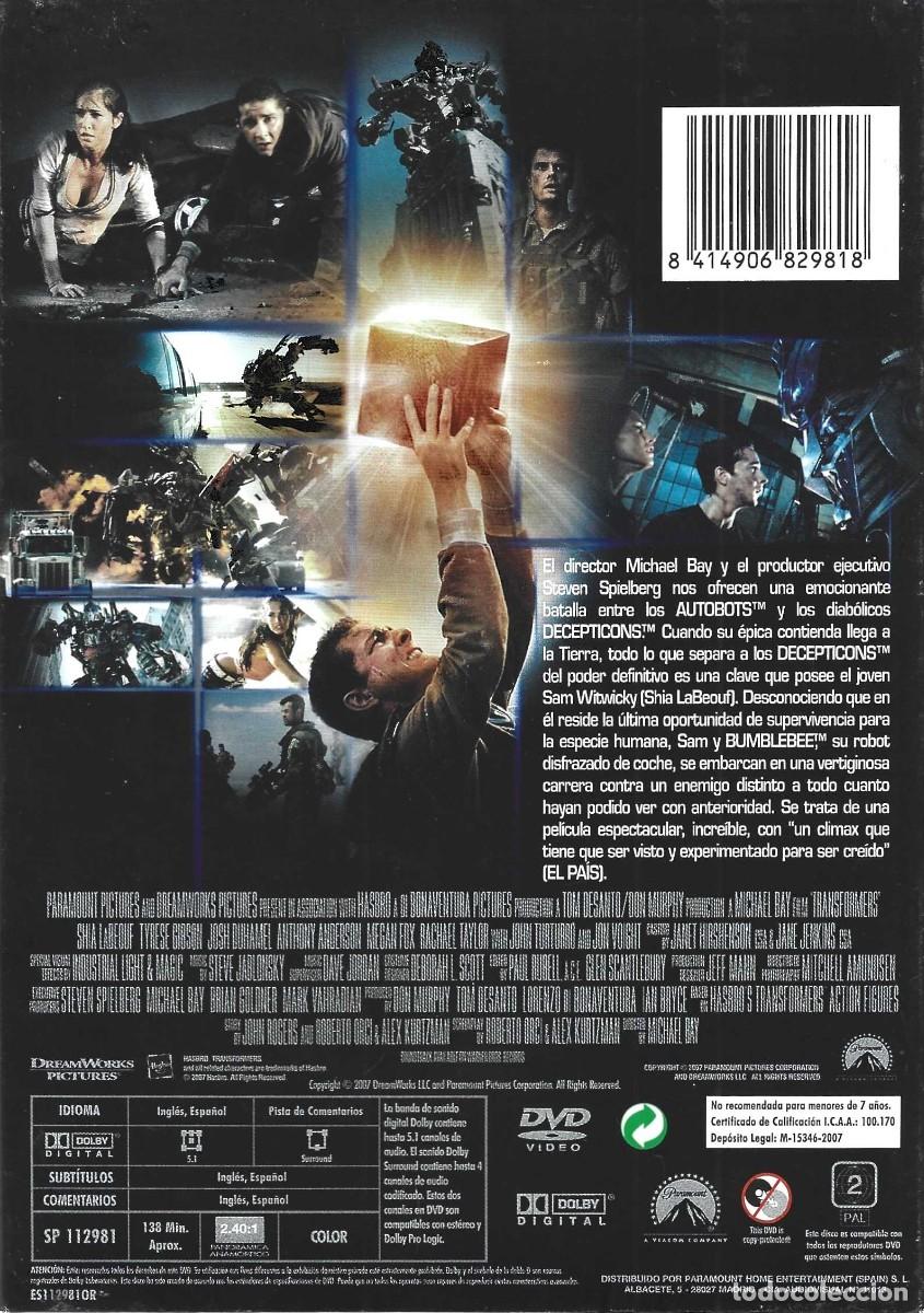 Cine: TRANSFORMERS (DVD)... - Foto 2