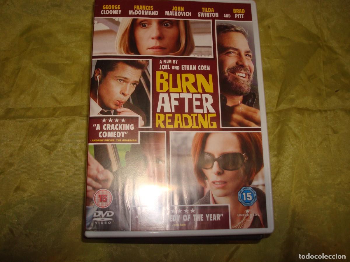 Kino: BURN AFTER READING. BRAD PITT, GEORGE CLOONEY. DVD ( EN INGLES)