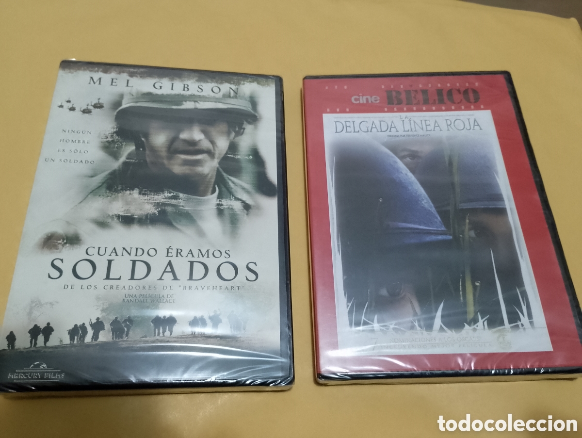Cinema: 2 DVDs. Cuando eramos soldados + La delgada linea roja. Precintados.