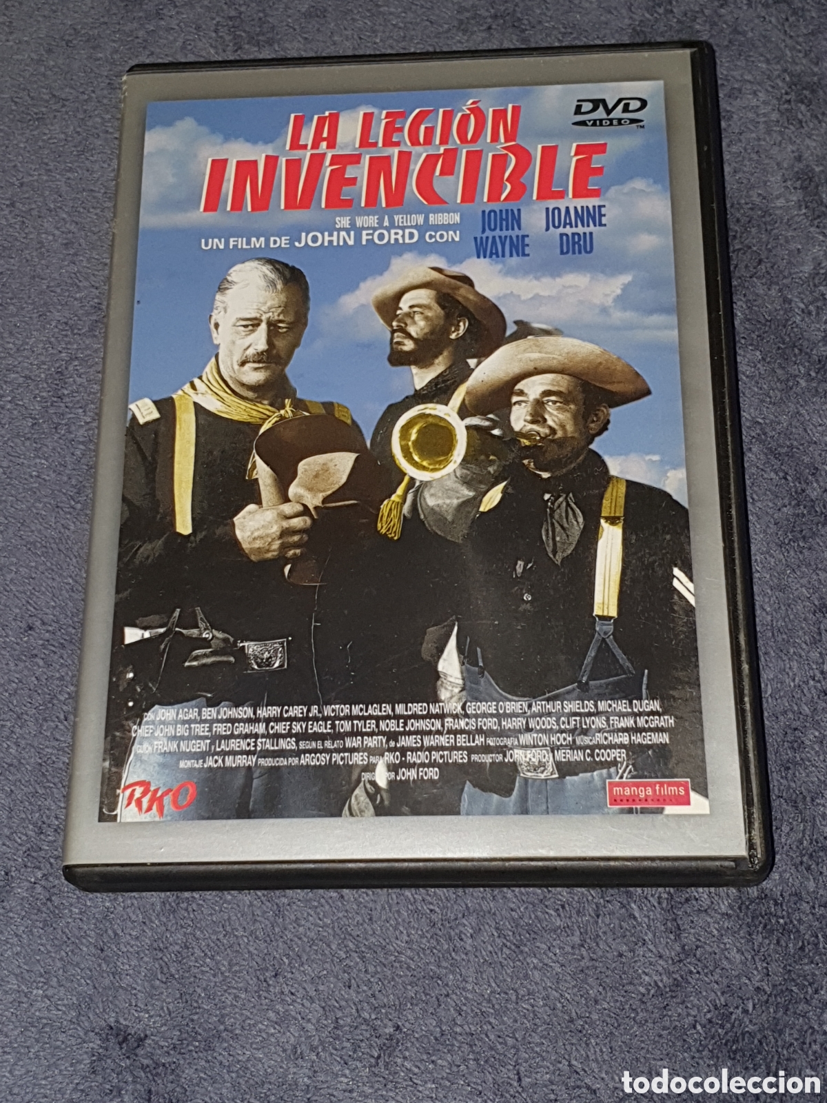 Cine: Dvd-53. La Legi&oacute;n Invencible - John Wayne/ Joanne Dru, 2&ordf; Mano, Muy Buen Estado.