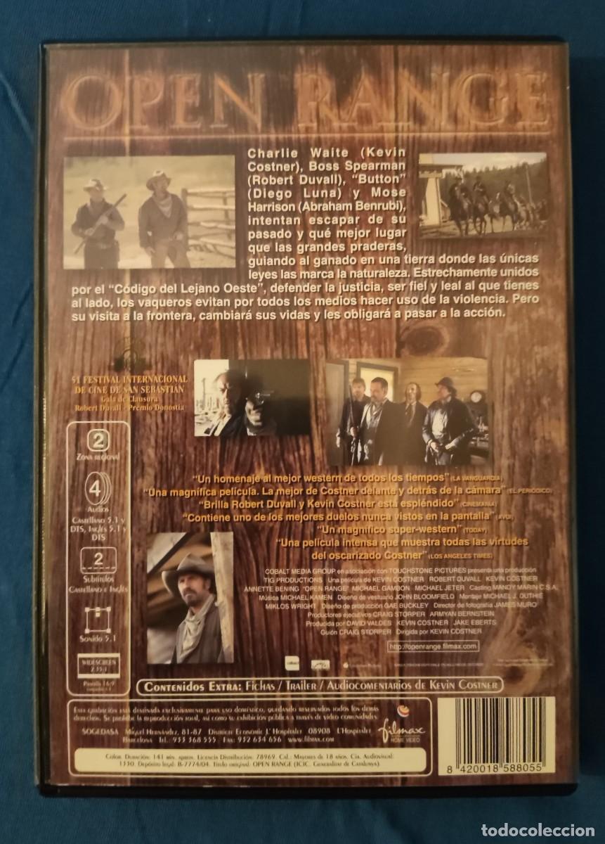 Cine: Open range en DVD -- ENVIO INCLUIDO - Foto 2