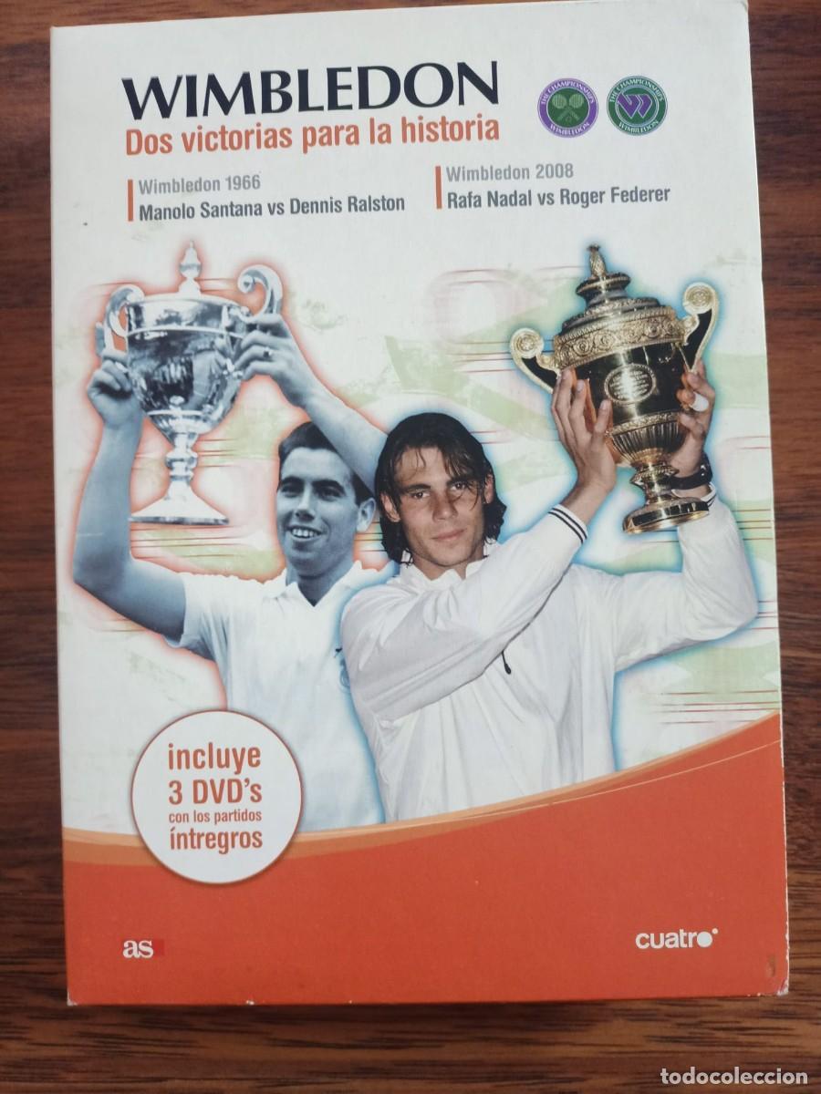 Cinema: WIMBLEDON DOS VICTORIAS PARA LA HISTORIA. 1966 - 2008. 3 DVDs. COMO NUEVO
