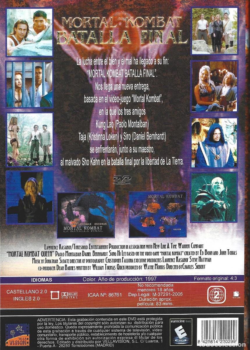 Cine: MORTAL KOMBAT BATALLA FINAL - Foto 2