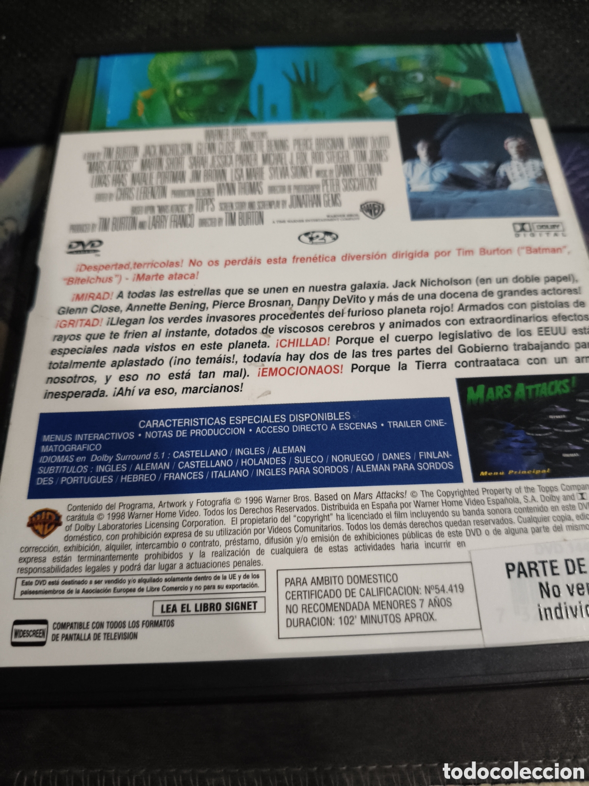 Cine: Mars attacks ------ DVD - Foto 2
