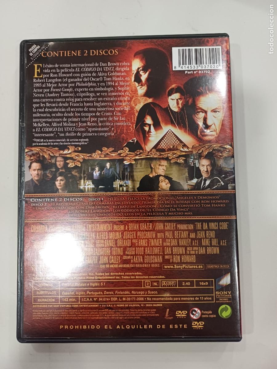 Cine: EL CODIGO DA VINCI/DVD. - Foto 3