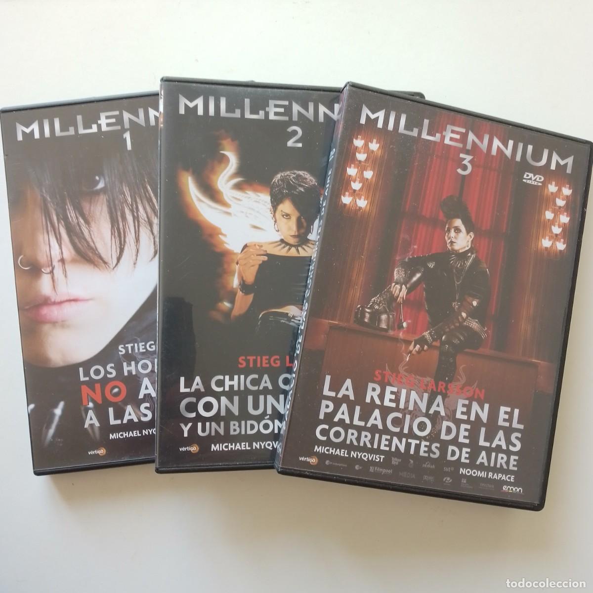 Cine: Lote 3 Pel&iacute;culas de Millennium 1,2 y 3. DVD.