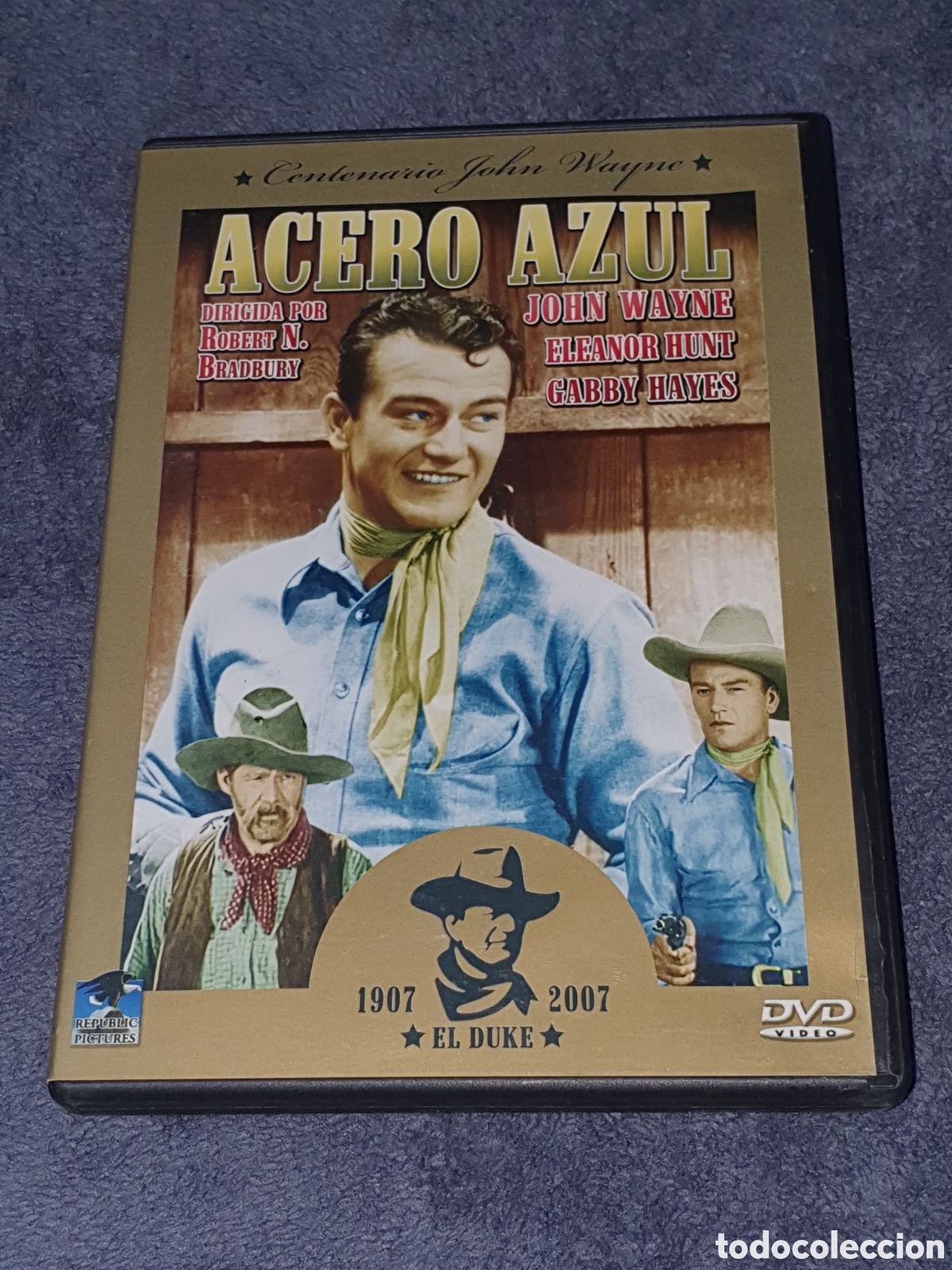 Cine: Dvd-65. Acero Azul - John Wayne/ Heleanor Hunt/ Gabby Hayes, De 2&ordf; Mano.