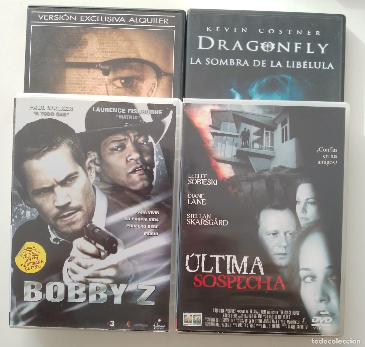 Cine: Lote 4 Pel&iacute;culas THRILLER (El buen pastor, Dragonfly, Bobby Z y &Uacute;ltima sospecha .). DVD.