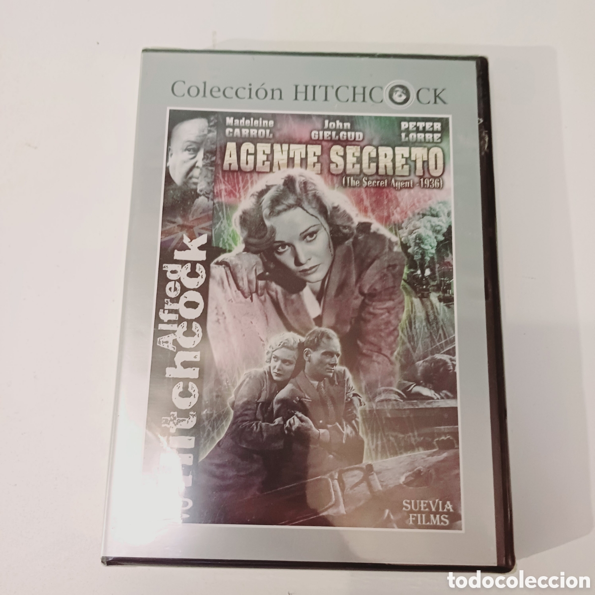 Cine: DVD Cine Suevia Films colecci&oacute;n Alfred Hitchcock N&deg; 4 Agente Secreto nuevo precintado