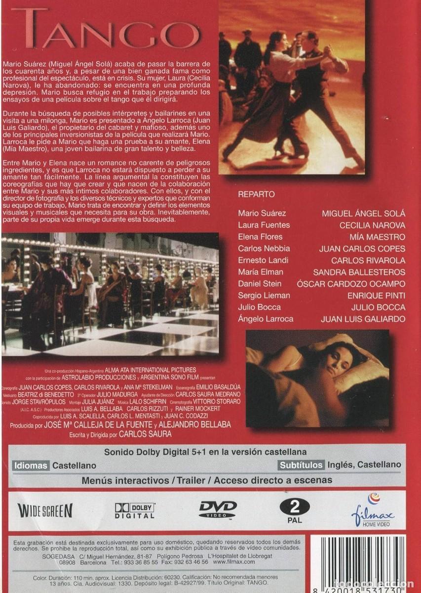 Cine: Tango - DVD - SEMINUEVO - Foto 2