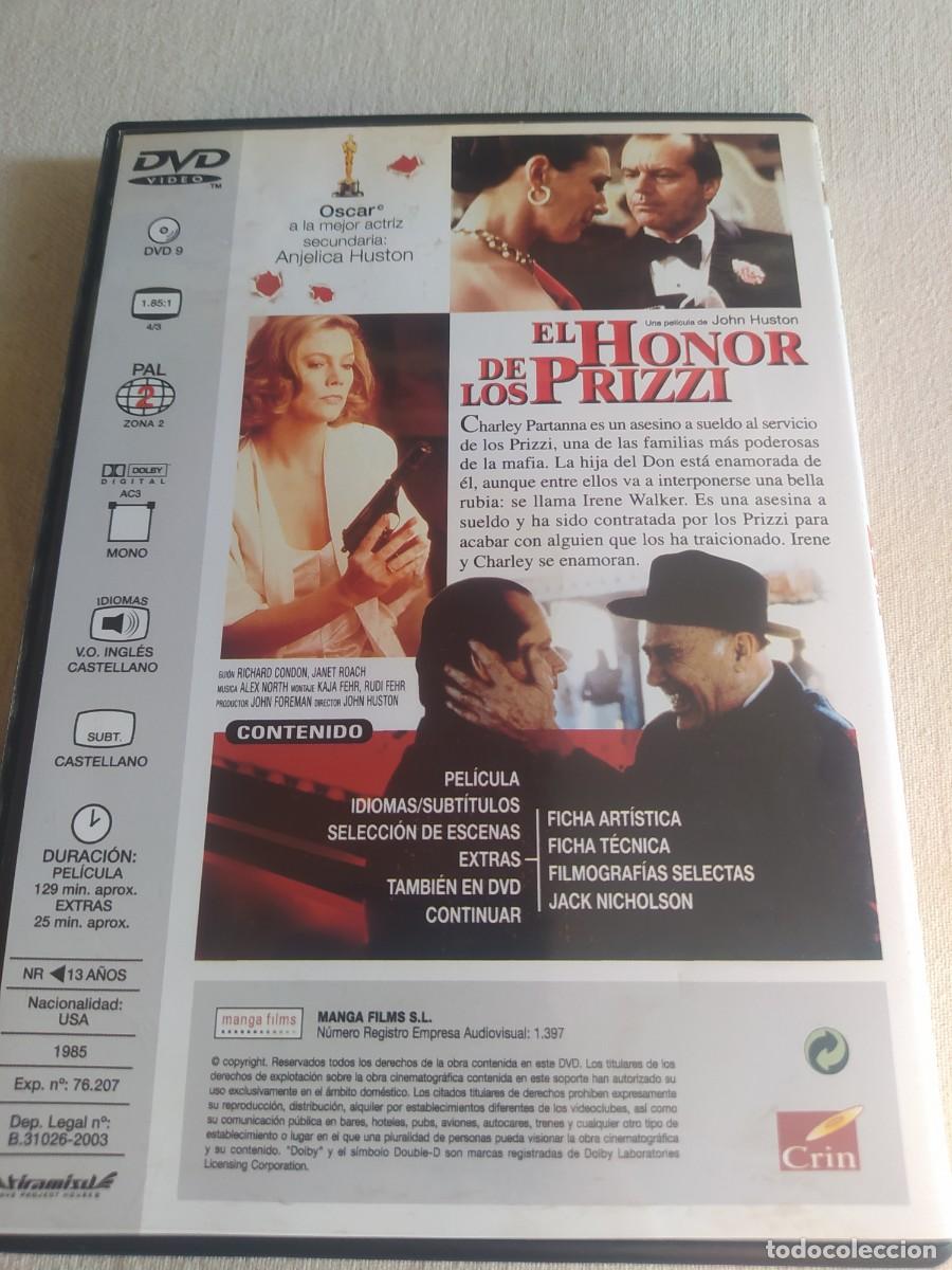 Cine: Dvd - el honor de los prizzi - Foto 2