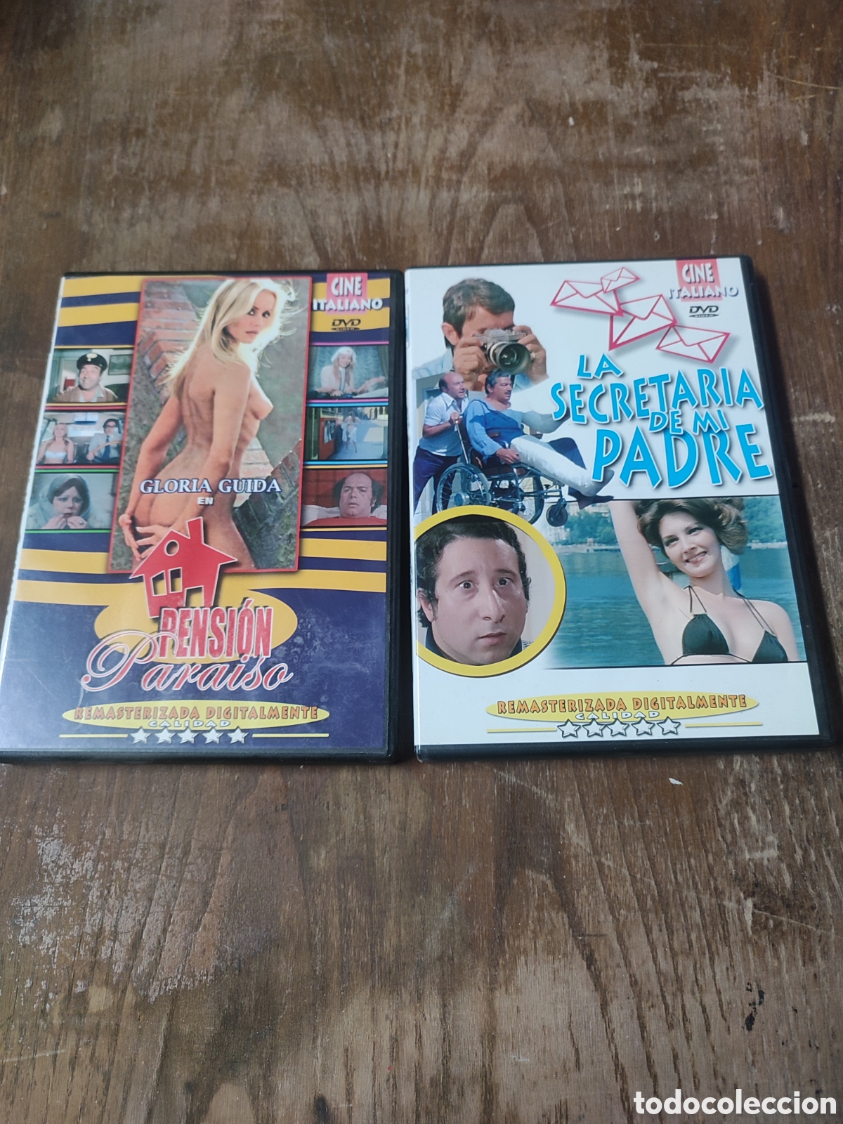 Cin&eacute;ma: Dos pel&iacute;culas DVD cine italiano. La secretaria de mi padre y pensi&oacute;n para&iacute;so.