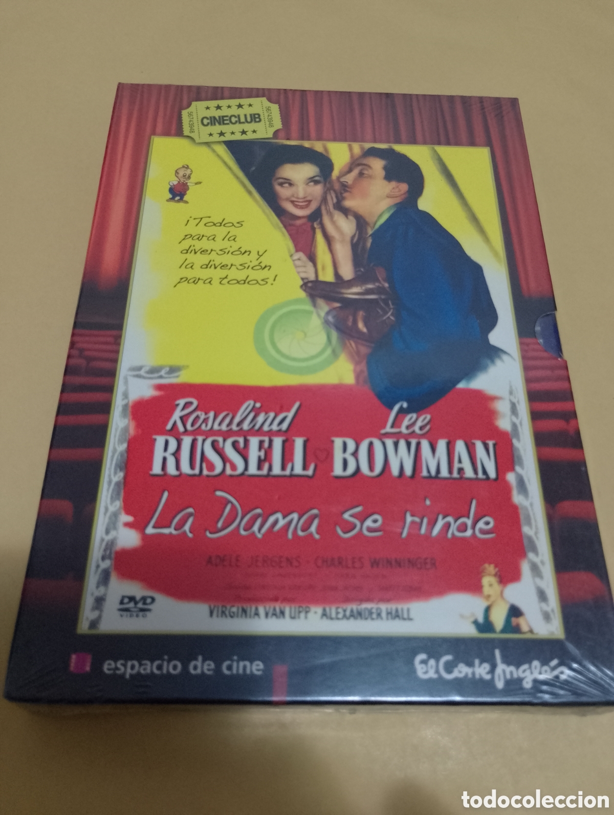 Cine: Dvd + libreto. La dama no se rinde. Precintado. Con Rosalinda Russell.