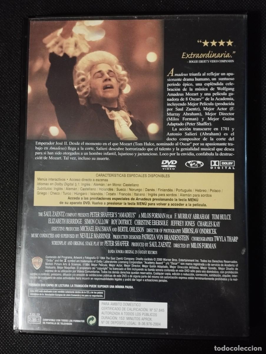 Cine: DVD Pel&iacute;cula Amadeus - Foto 4
