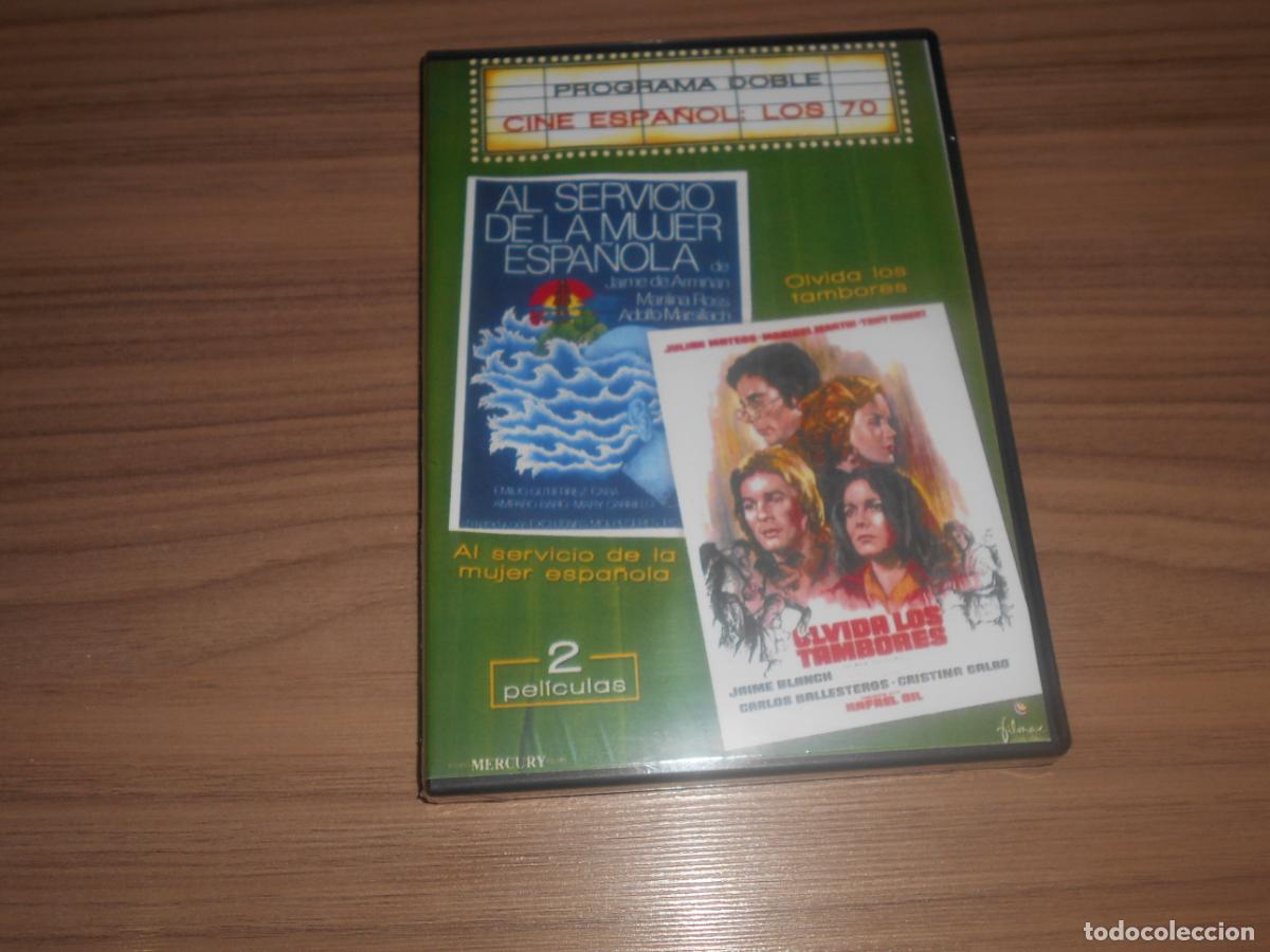 Cinema: AL SERVICIO DE LA MUJER ESPA&Ntilde;OLA + OLVIDA LOS TAMBORES 2 DVD (CINE ESPA&Ntilde;OL 70) Nueva PRECINTADA