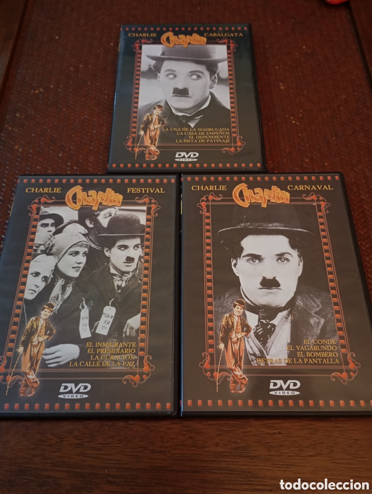 Cine: Charlie chaplin 3 DVD festival .carnaval y cabalgata