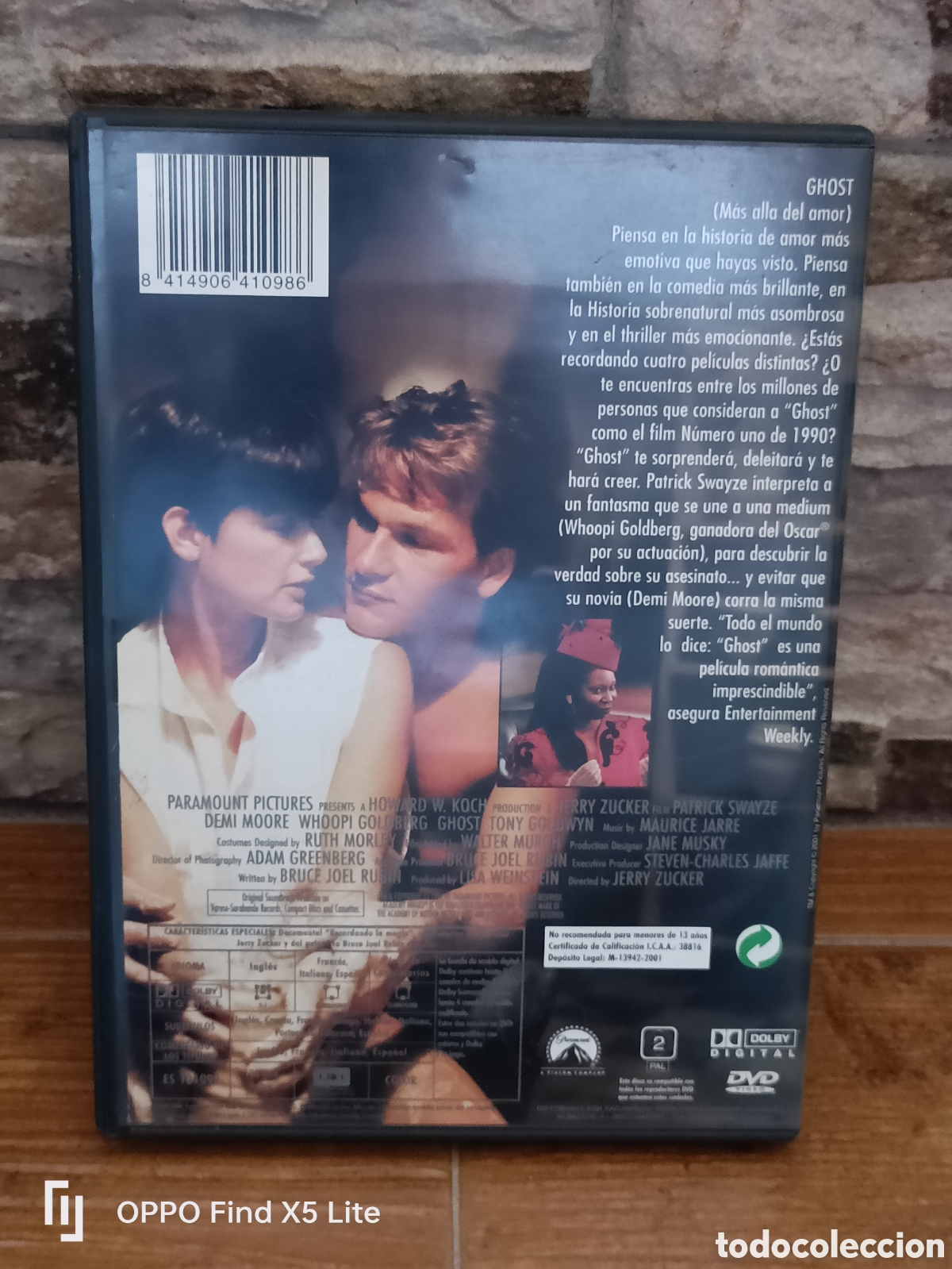 Cine: DVD Ghost -Patrick Swayze- - Foto 2