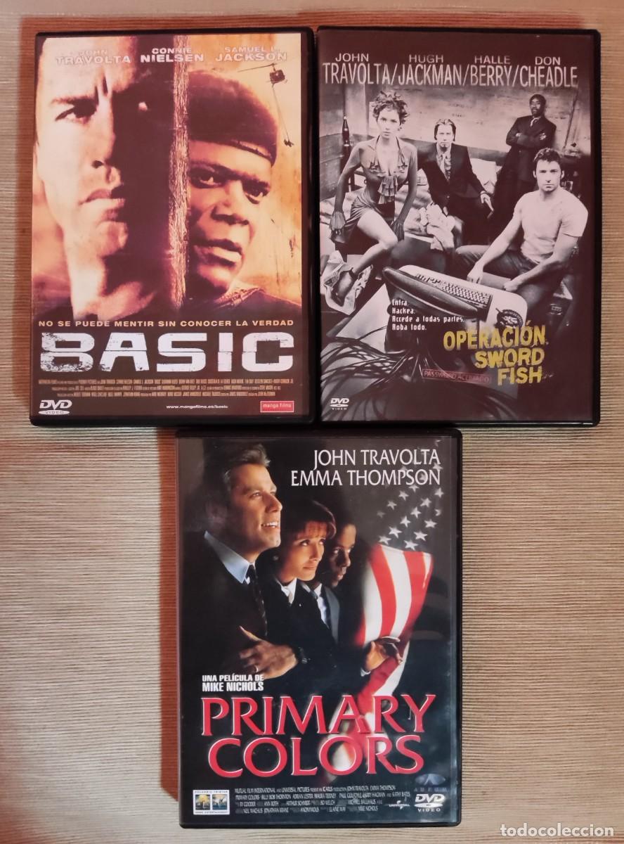 Cine: Pack DVD John Travolta: Primary colors, Basic y Operacion swordfish - Foto 1
