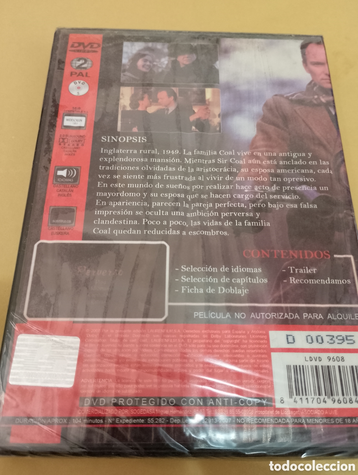 Cine: Dvd. Perverso. Precintado. Con Sting. - Foto 2