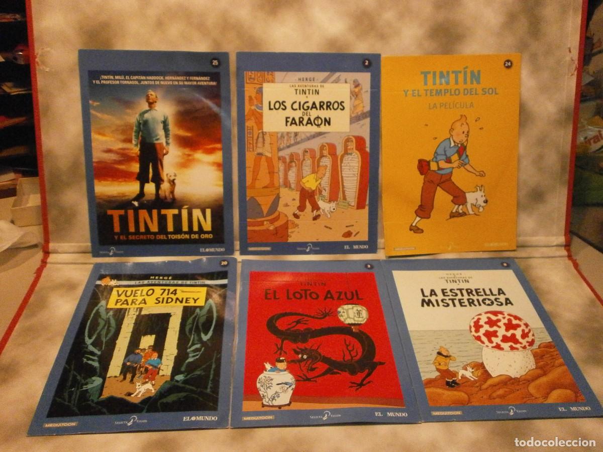 Cine: lote de 6 dvd peliculas de tintin