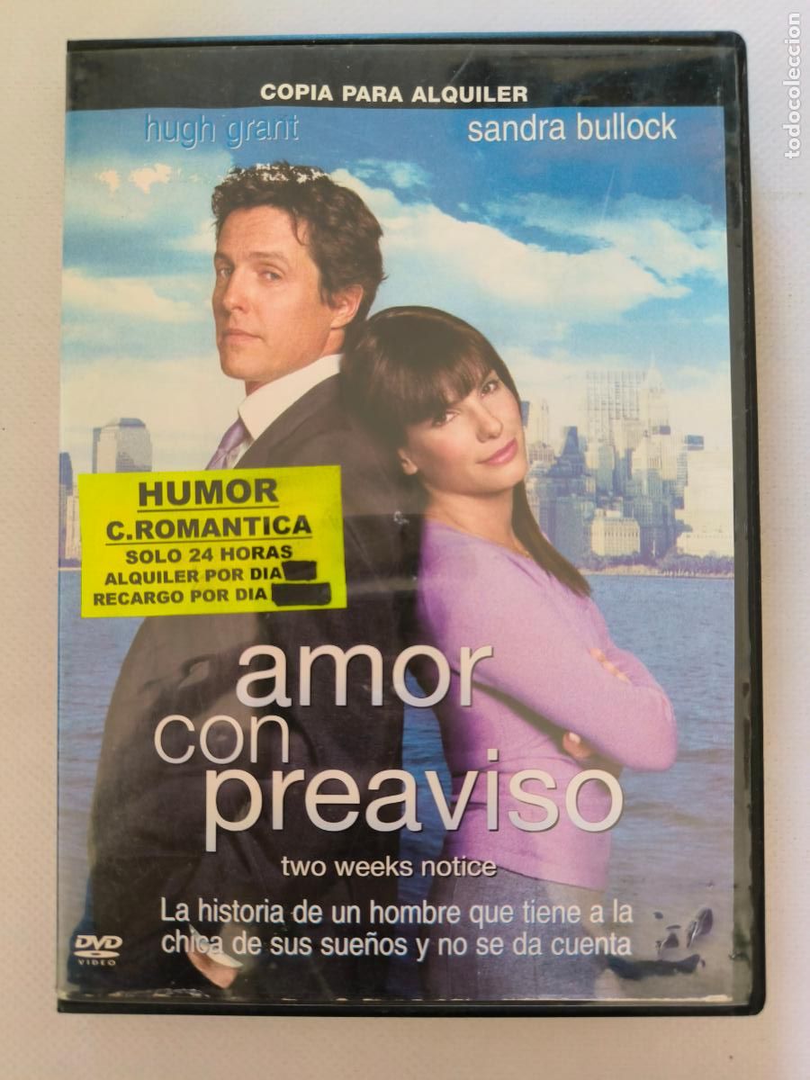 Cinema: DVD AMOR CON PREAVISO - EDICION DE ALQUILER (070)