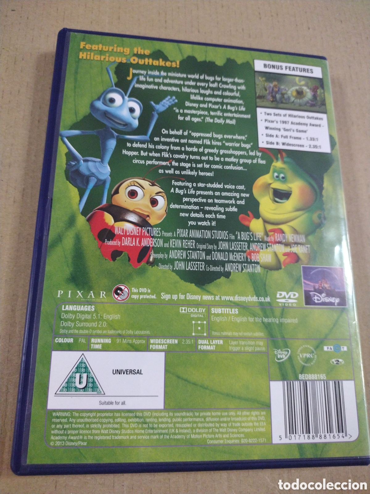 Cine: Bichos. DVD. Edici&oacute;n inglesa - Foto 2