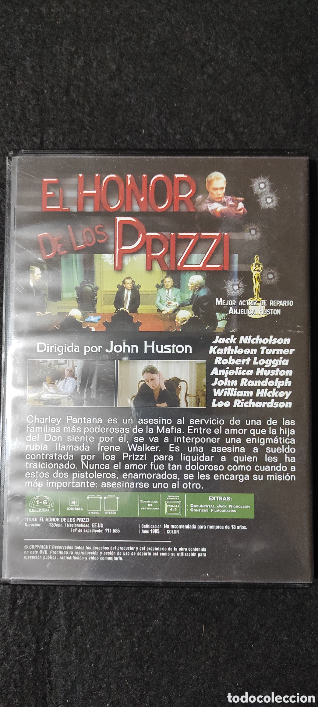 Cine: El Honor de los Prizzi. Dvd - Foto 2