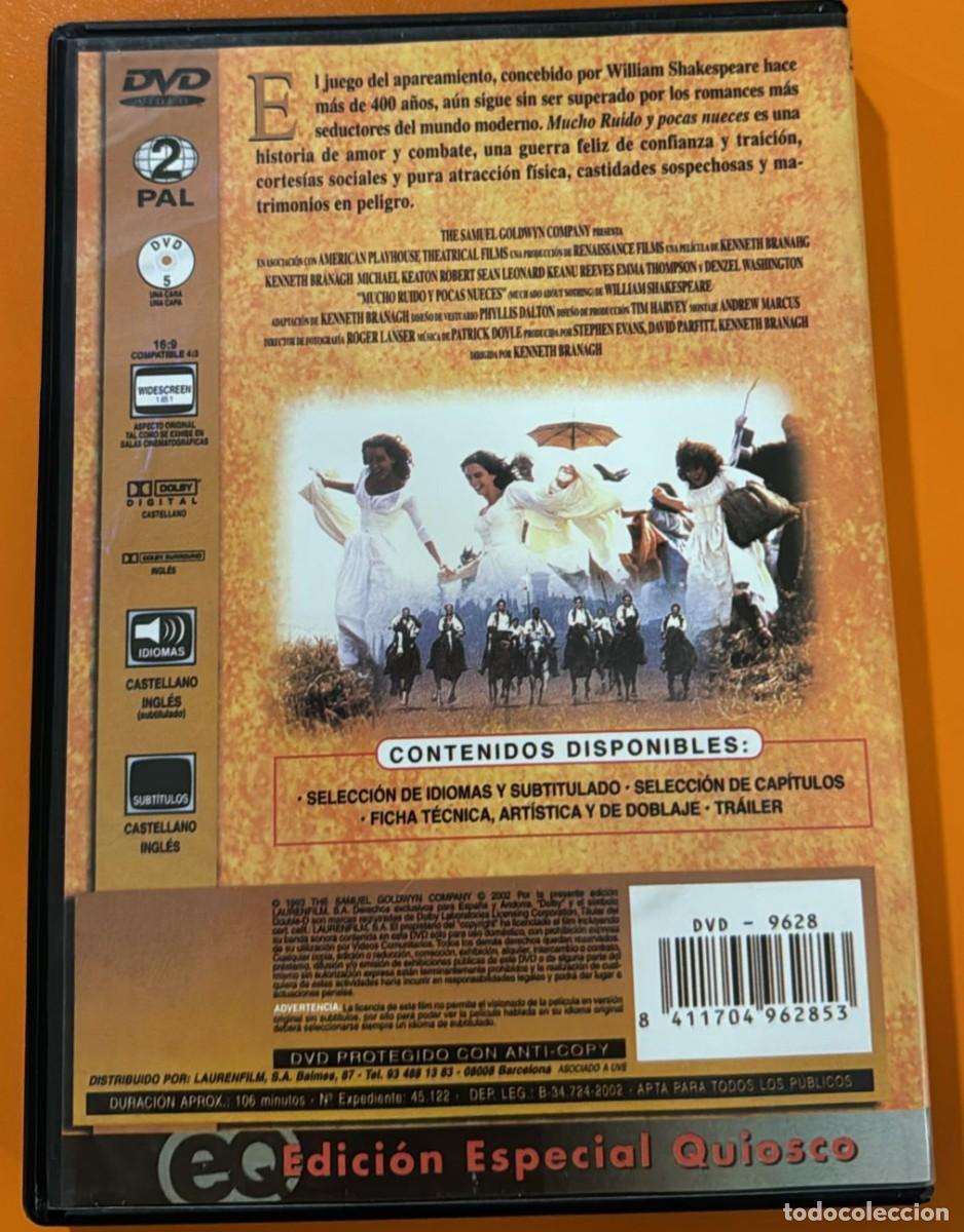 Cine: Mucho Ruido Y Pocas Nueces [DVD] E.E. Quiosco - Foto 2