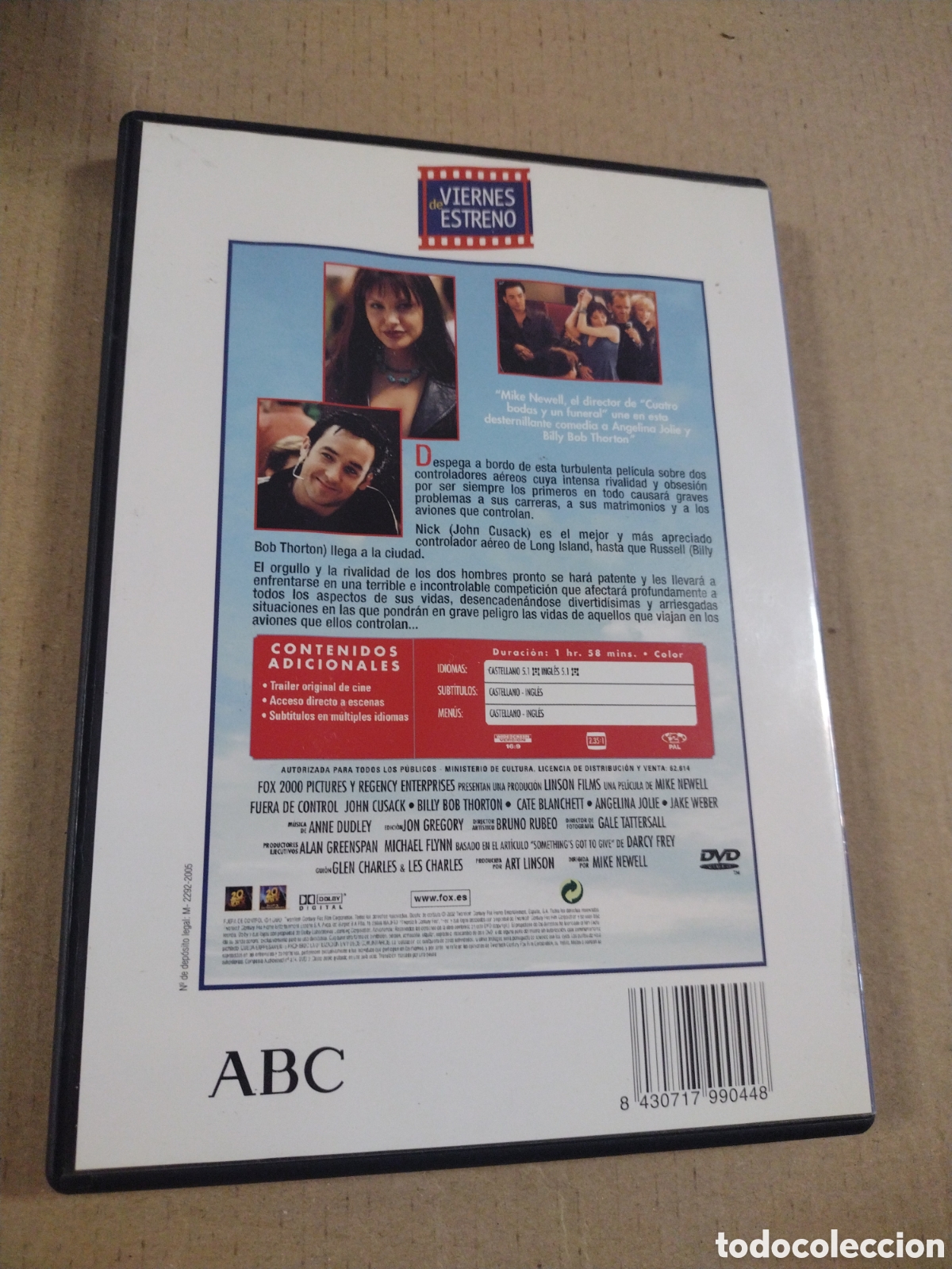 Cine: Fuera de control. John Cusack. DVD. - Foto 2