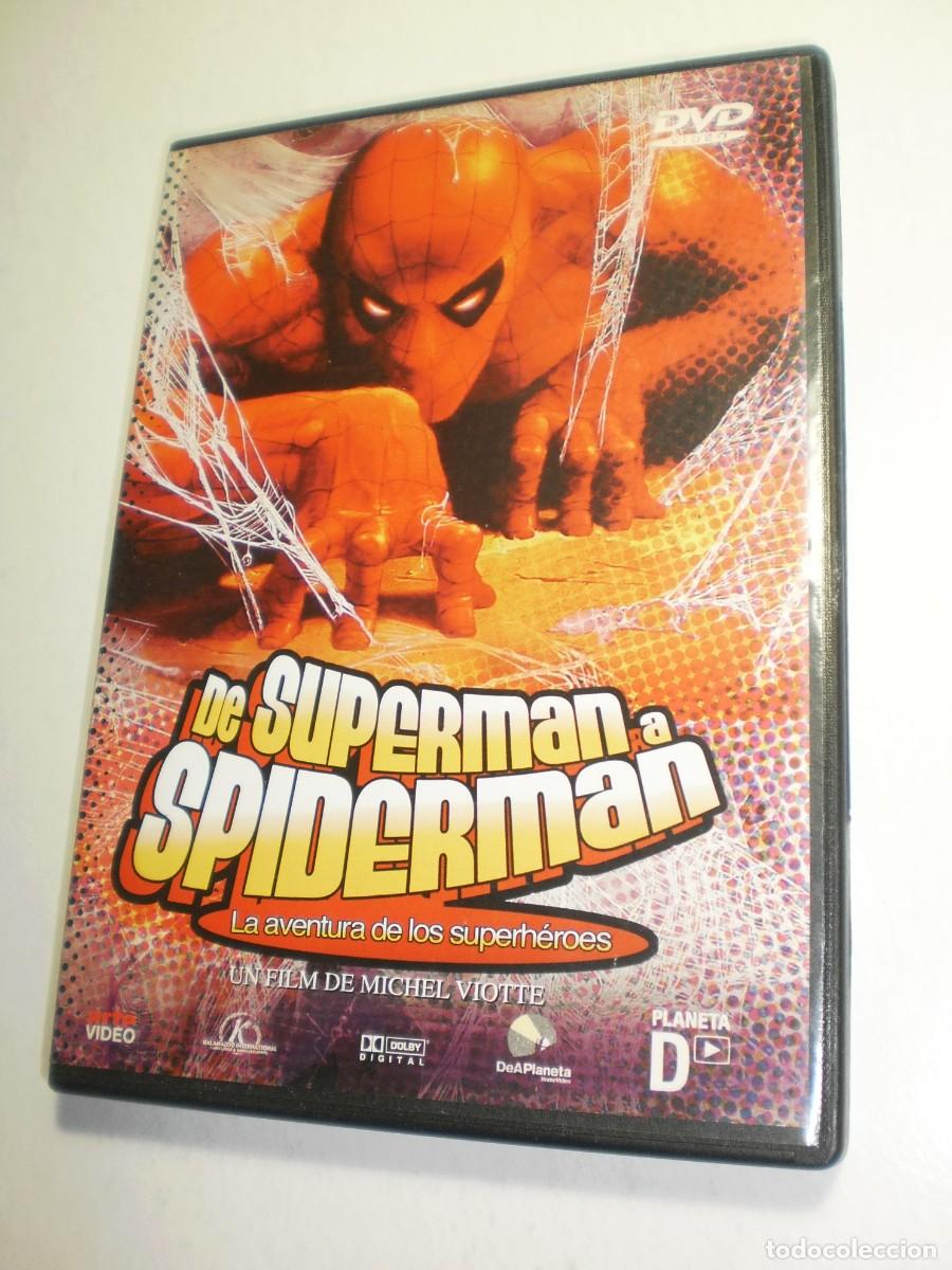 Cine: dvd de superman a spiderman. de michel viotte. 80 + 60 min con inserto (buen estado)
