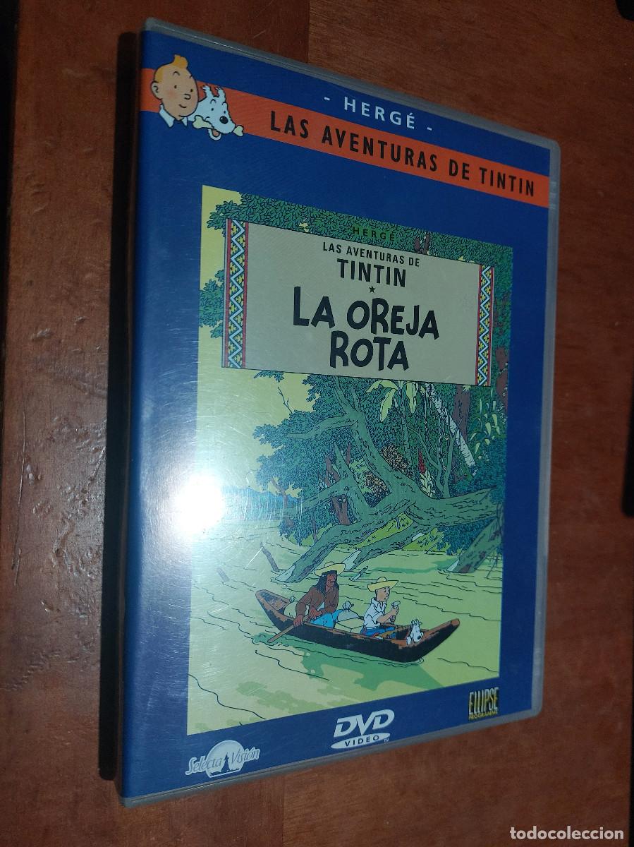 Cine: LA OREJA ROTA. TINTIN. ANIMACI&Oacute;N. . DVD EN BUEN ESTADO