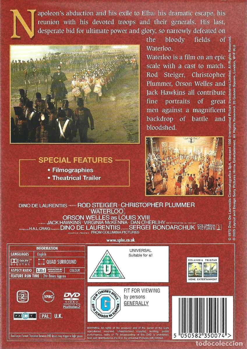 Cine: WATERLOO CHRISTOPHER PLUMMER ( AUDIO INGL&Eacute;S) - Foto 2