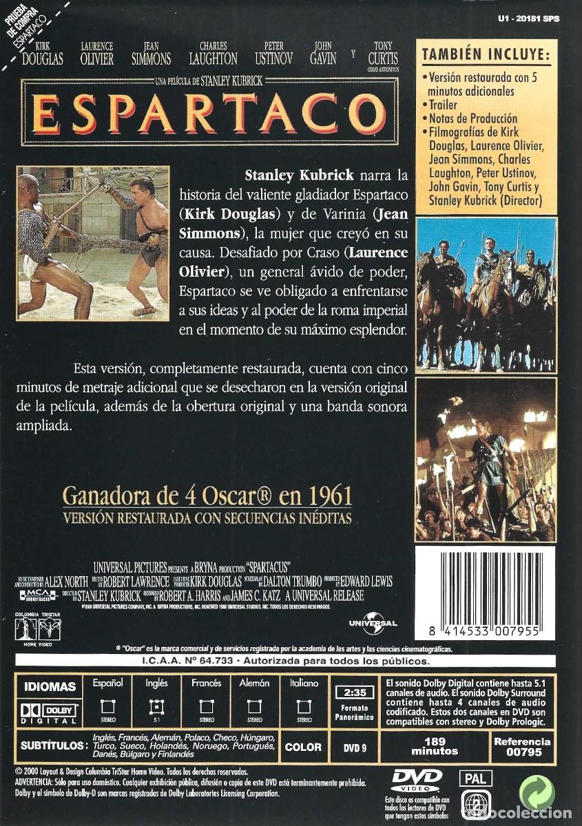 Cine: ESPARTACO KIRK DOUGLAS - Foto 2