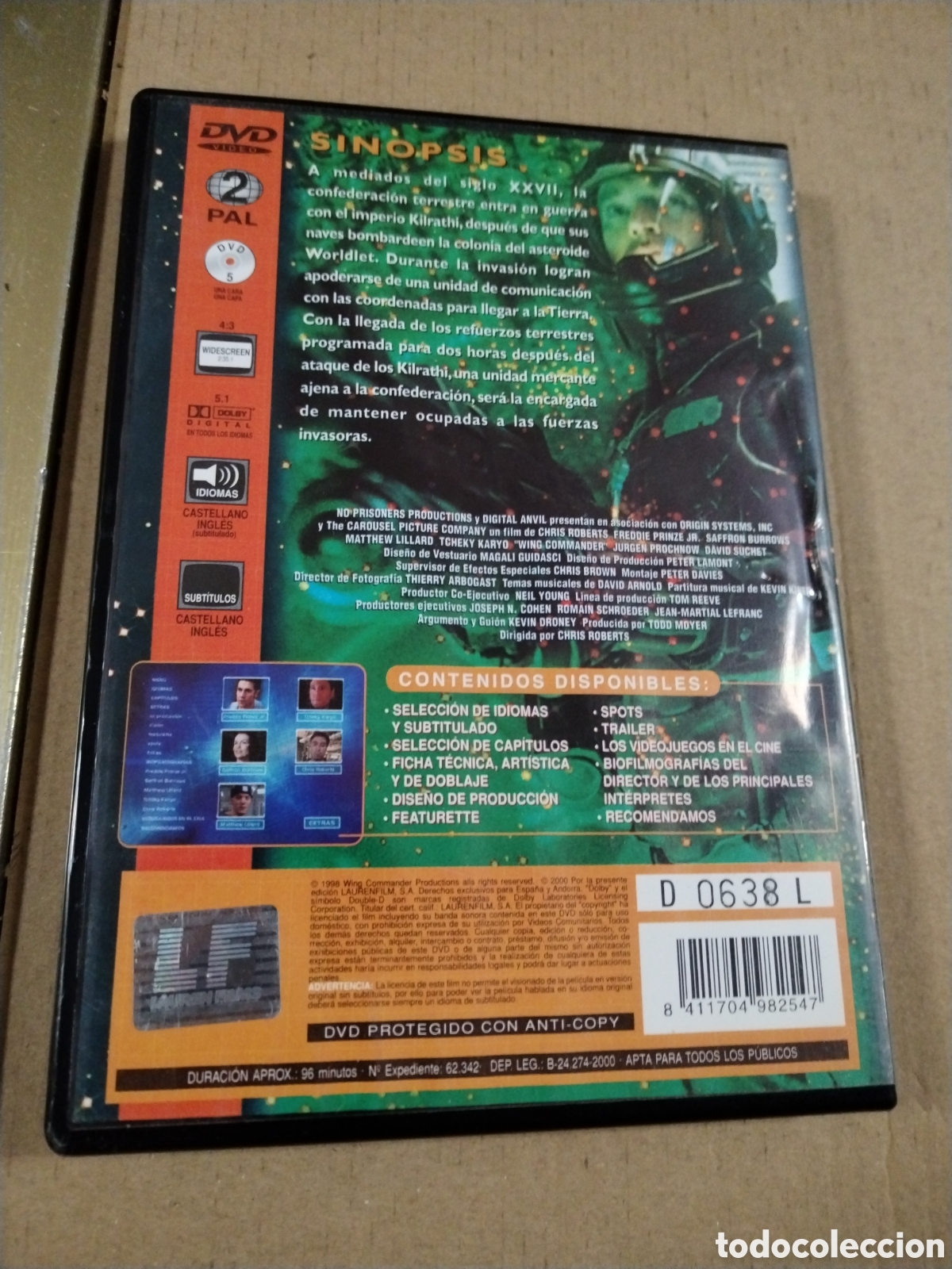 Cine: WING COMMANDER. DVD. + Libreto - Foto 2