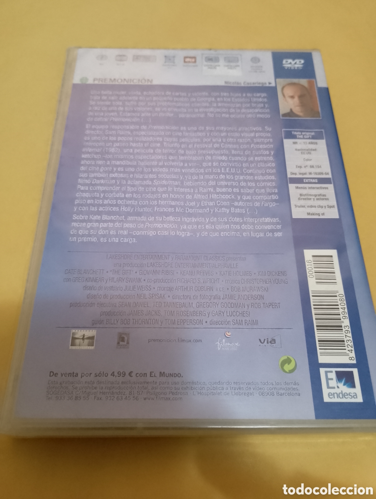 Cine: Dvd. Premonici&oacute;n. Sam Raimi. Precintado. - Foto 2