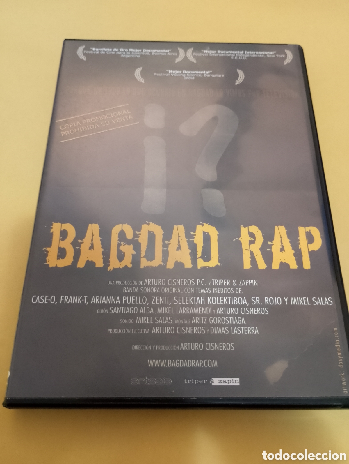 Cinema: Dvd. Bagdad Rap. Arturo Cisneros.